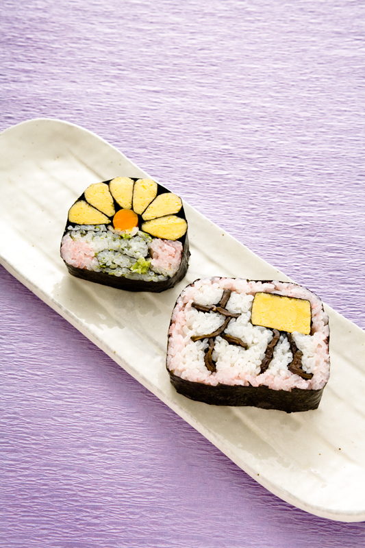 年中行事の飾り巻き寿司例　節分・ひな祭り